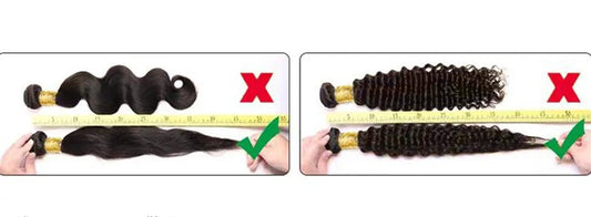 How do you accurately measure the length of your wig's hair?