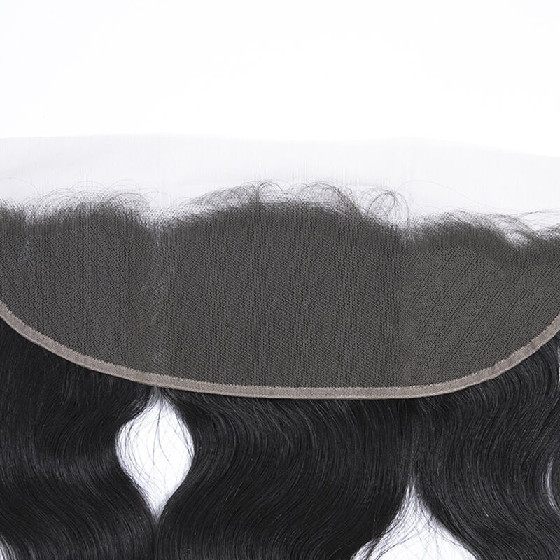 Indian 13x4 lace frontal human braid hair body wave