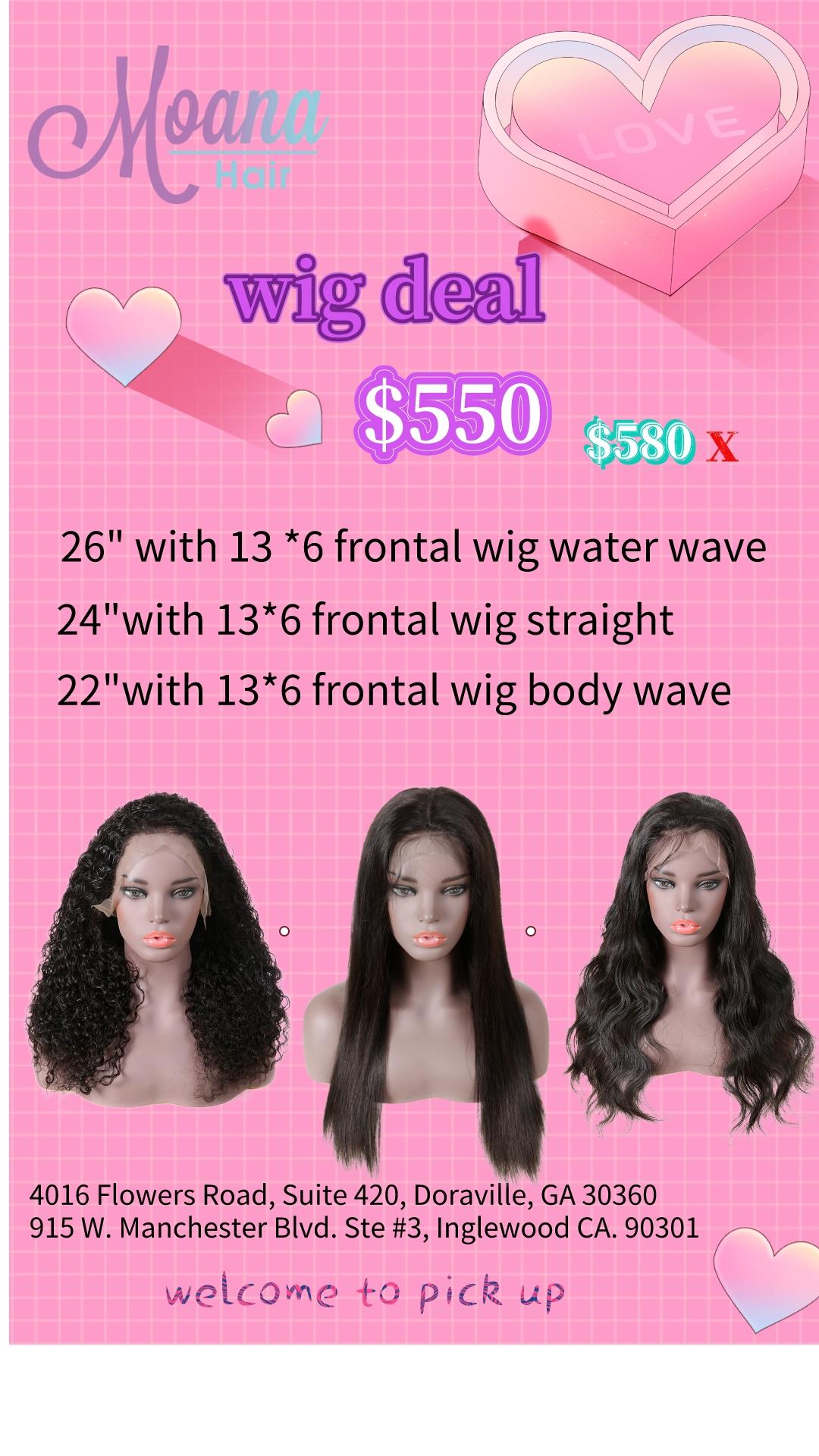 22"24"26" wig deal