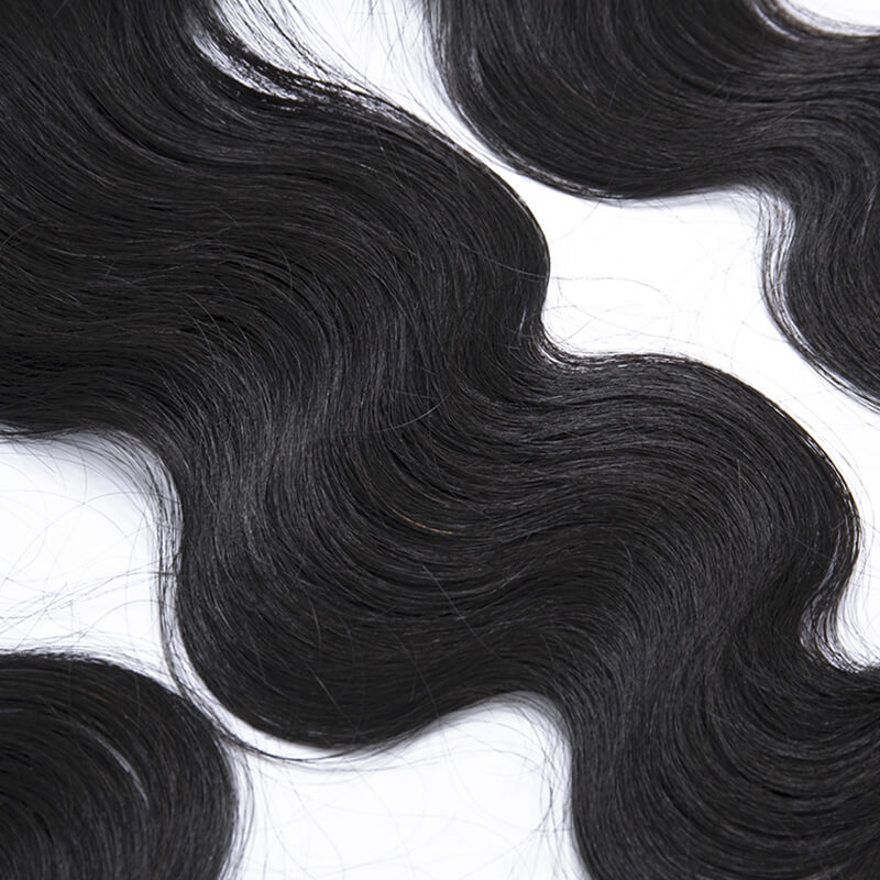Indian 13x4 lace frontal human braid hair body wave