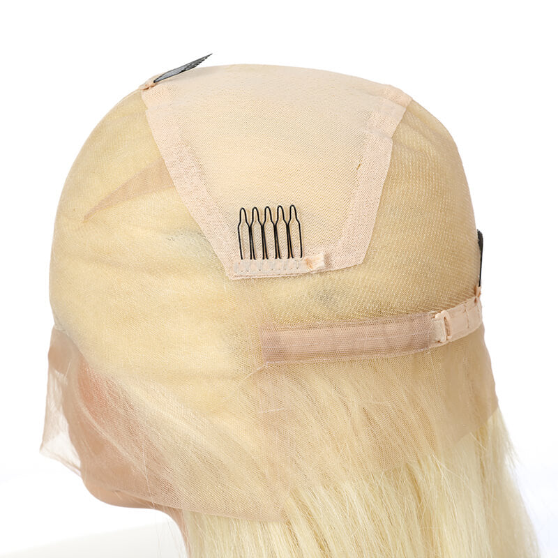 613 BlondeBrazilian 13x4 lace frontal wig's deal straight 150% density