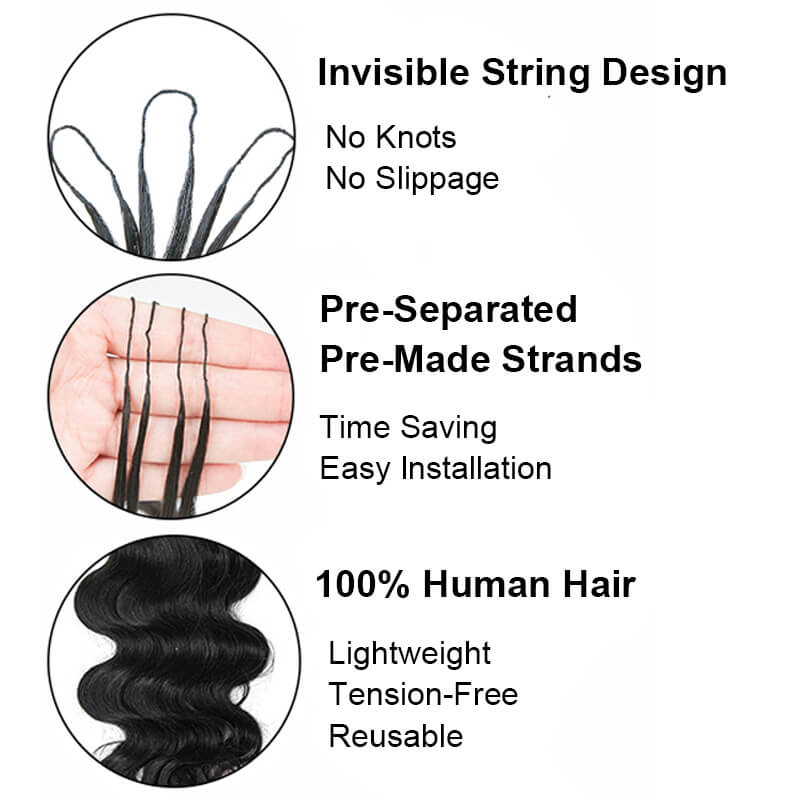 Body Wave Crochet Hair Extensions | Natural & Lightweight