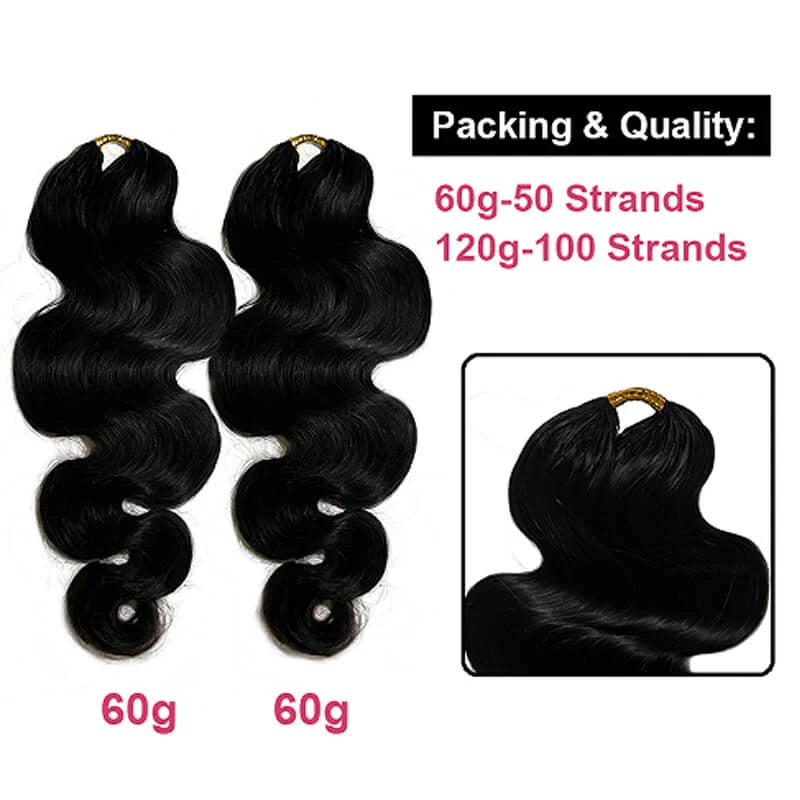 Body Wave Crochet Hair Extensions | Natural & Lightweight