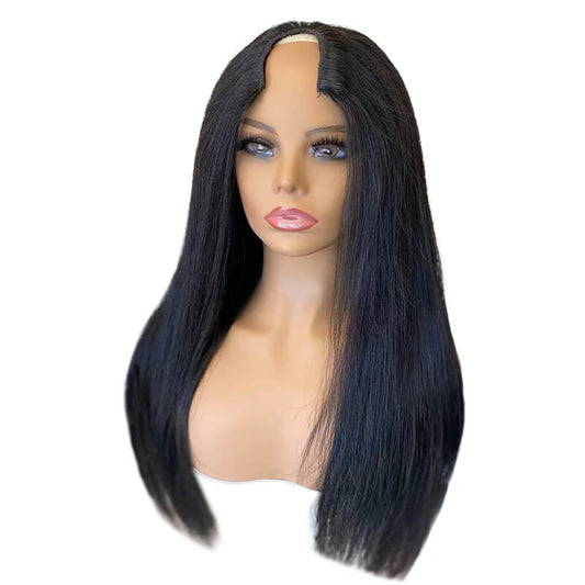 150% Density Brazilian  U/V Part Human Hair Wig Straight Hair
