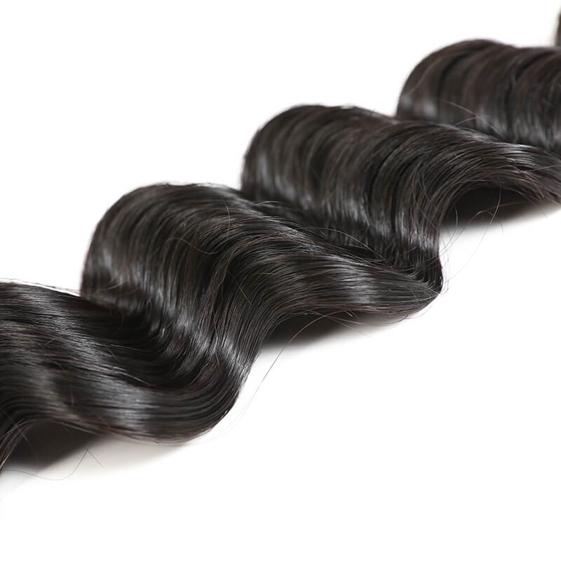 1/3PCS Indian Raw Human Hair Bundles Loose Deep