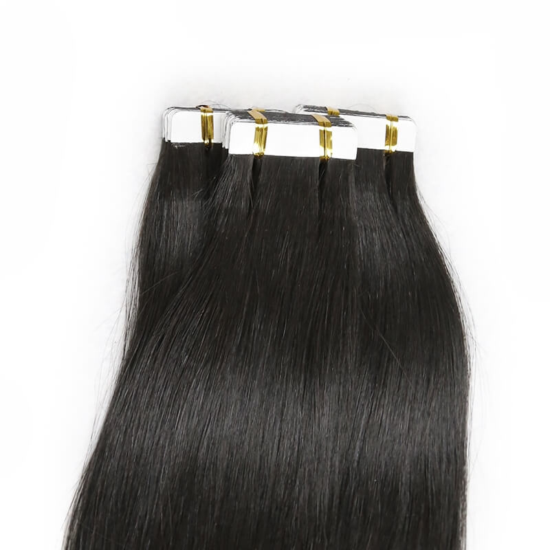 Brazilian tap in human hair extensions straight