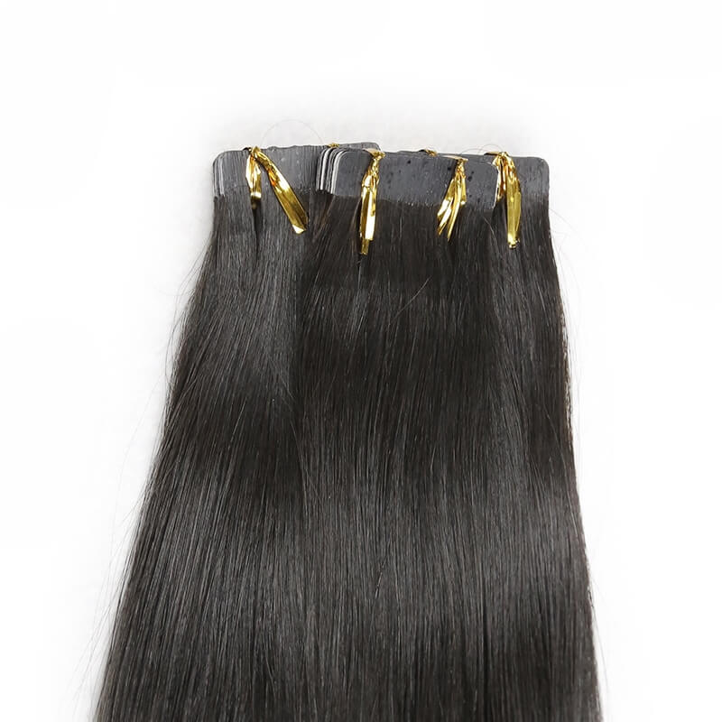 Brazilian tap in human hair extensions straight