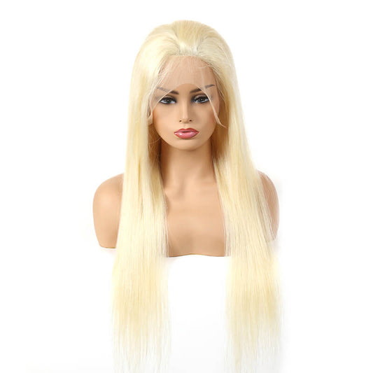 613 BlondeBrazilian 13x4 lace frontal wig's deal straight 150% density 