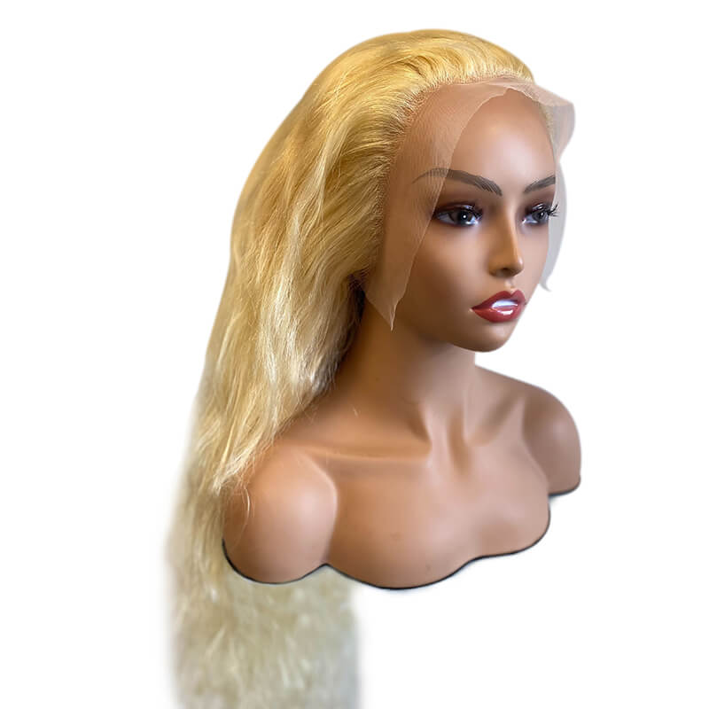 613 BlondeBrazilian 13x4 lace frontal wig's deal body wave 150% density 