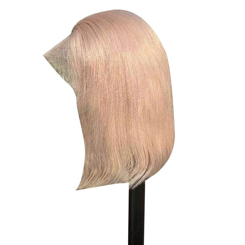 Customized Colored Brazilian Bob Style 13x4 Lace Frontal Wig