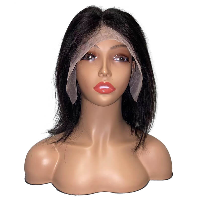 150% density Brazilian premium 13x4 bob wig