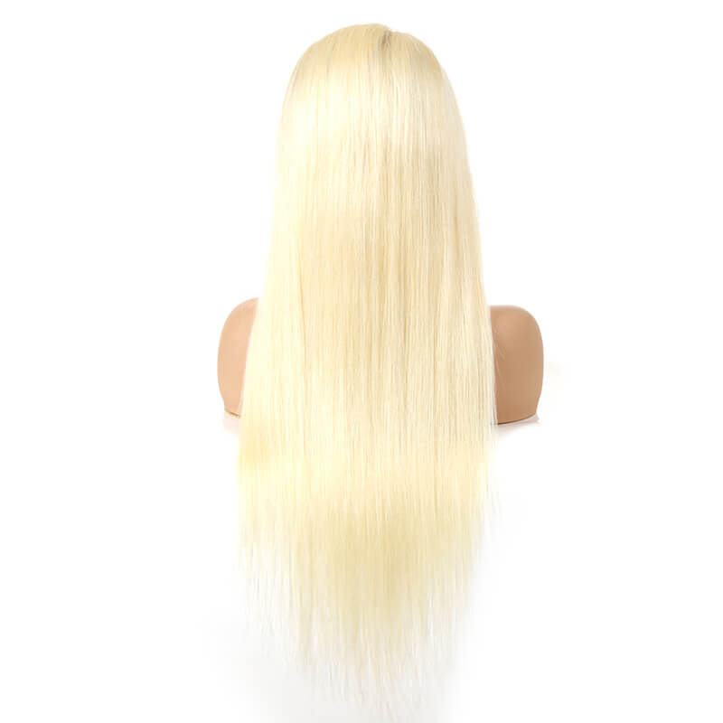 613 BlondeBrazilian 13x4 lace frontal wig's deal straight 150% density 