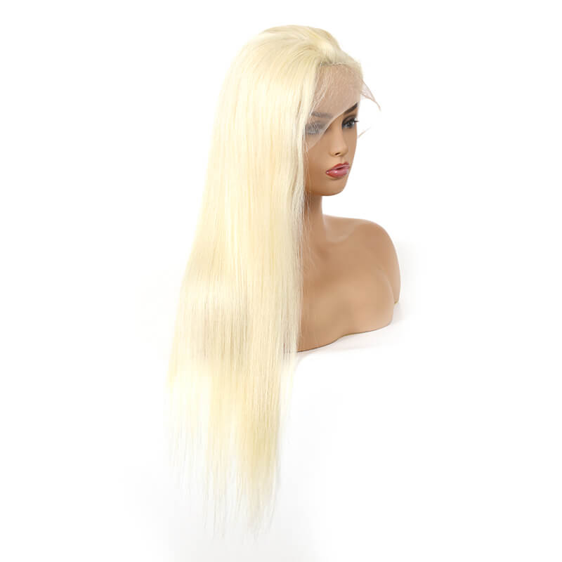 613 BlondeBrazilian 13x4 lace frontal wig's deal straight 150% density 