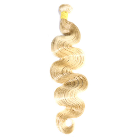 613 Blonde Brazilian virgin human hair extension body wave