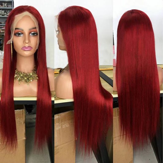 150% density Brazilian 13x4 13x6 lace frontal wig's deal straight