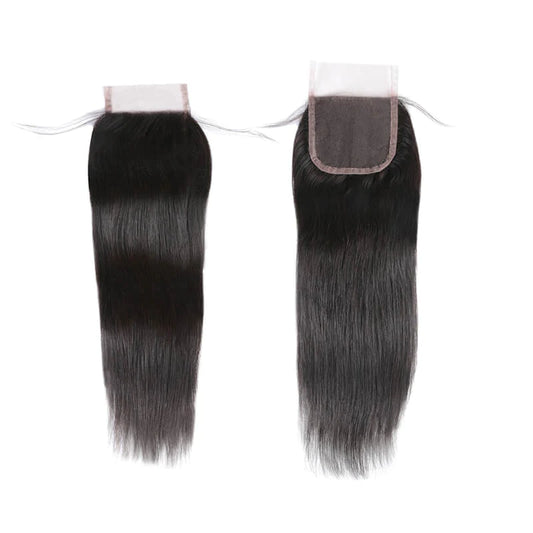 Indian 5x5lace closure straight braid human hair