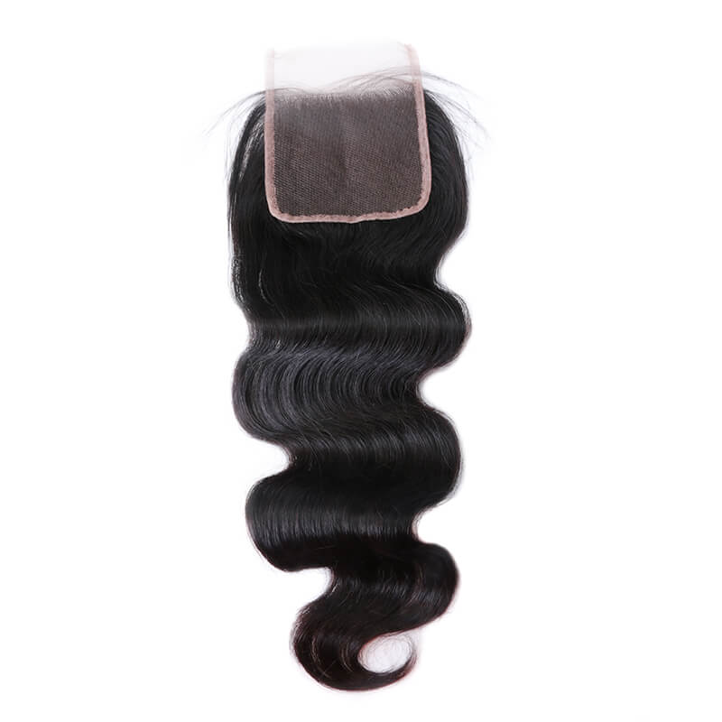 Brazilian Hair Bundles with 4x4 Transparent Lace Closure Body Wave