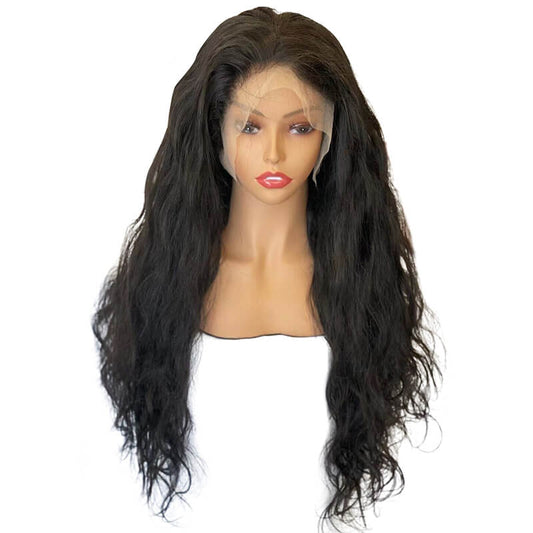Custom Brazilian 13x4 transparent lace frontal wig body wave
