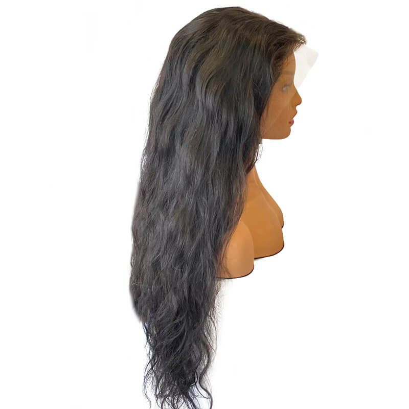 Custom Brazilian 13x4 transparent lace frontal wig body wave