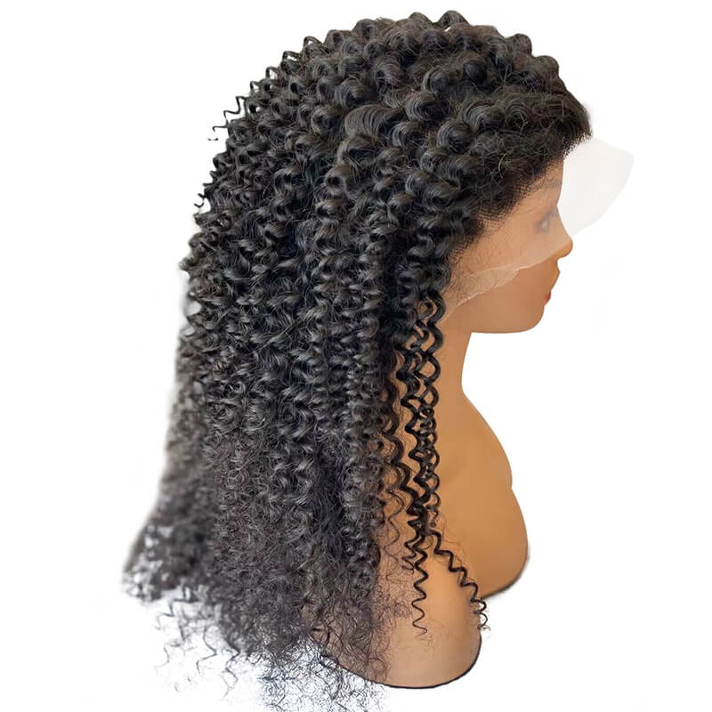 150% density Brazilian 13x4 lace frontal wig's deal deep curly