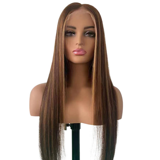150% Density Piano Brazilian 13x6 Lace Frontal Wig's Deal Straight Hair